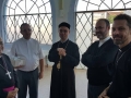Dom Francisco Carlos, Padre Geraldo, Dom Joseph Gebara, Padre Souhail e Padre Nectarios (E-D)