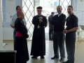 Dom Francisco Carlos, Padre Geraldo, Dom Joseph Gebara, Padre Souhail, Padre Nectarios e João Rogério (E-D)